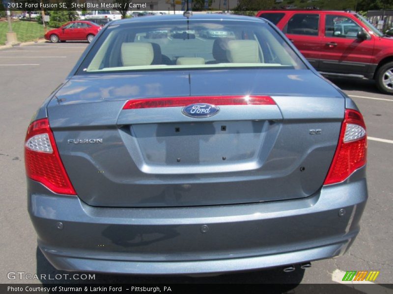 Steel Blue Metallic / Camel 2012 Ford Fusion SE