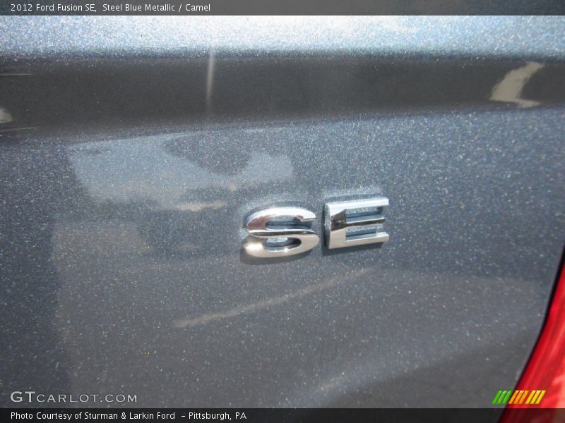 Steel Blue Metallic / Camel 2012 Ford Fusion SE
