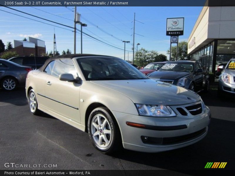 Parchment Silver Metallic / Parchment 2006 Saab 9-3 2.0T Convertible