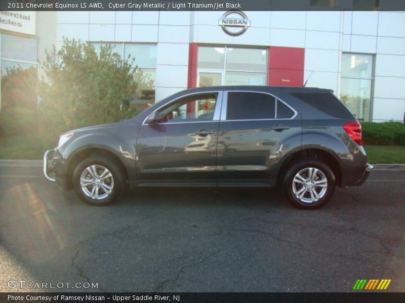 Cyber Gray Metallic / Light Titanium/Jet Black 2011 Chevrolet Equinox LS AWD