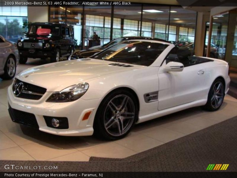 Alabaster White / AMG Black 2009 Mercedes-Benz SL 63 AMG Roadster
