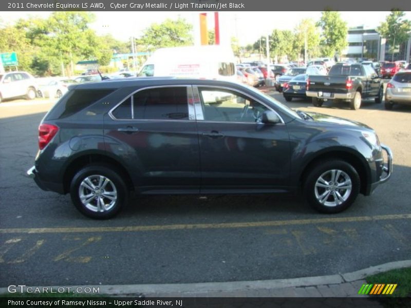 Cyber Gray Metallic / Light Titanium/Jet Black 2011 Chevrolet Equinox LS AWD