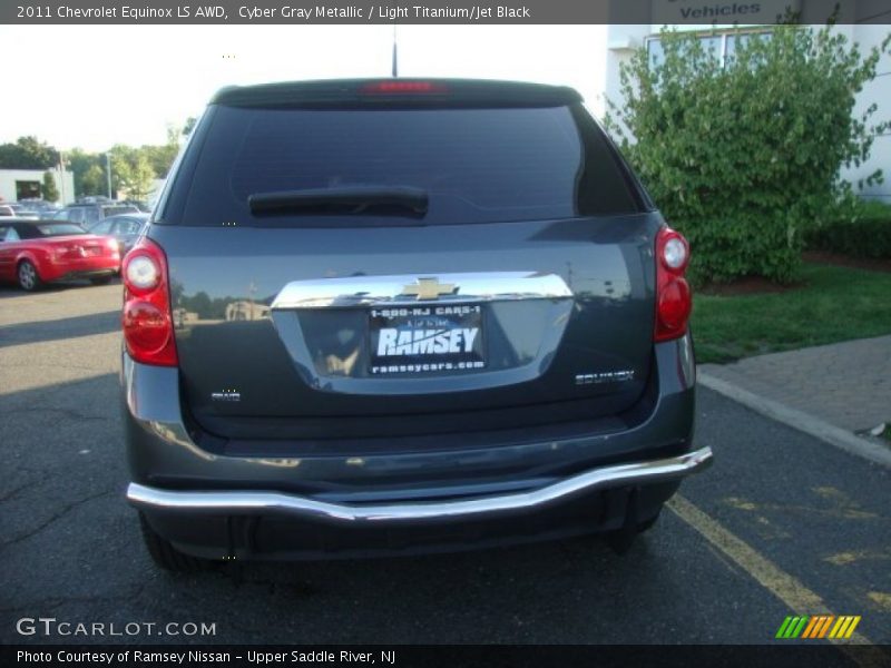 Cyber Gray Metallic / Light Titanium/Jet Black 2011 Chevrolet Equinox LS AWD