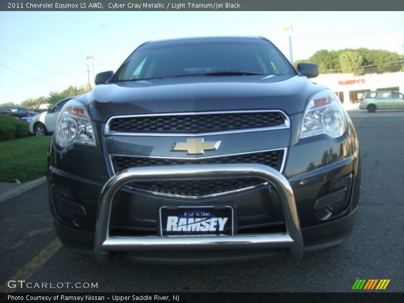 Cyber Gray Metallic / Light Titanium/Jet Black 2011 Chevrolet Equinox LS AWD