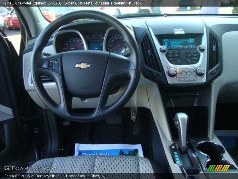 Cyber Gray Metallic / Light Titanium/Jet Black 2011 Chevrolet Equinox LS AWD