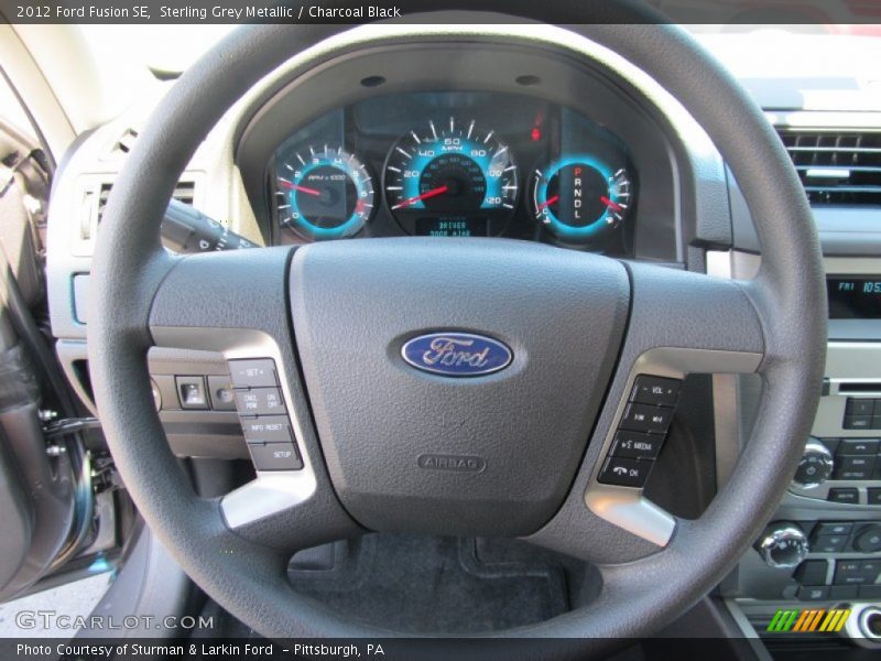 Sterling Grey Metallic / Charcoal Black 2012 Ford Fusion SE