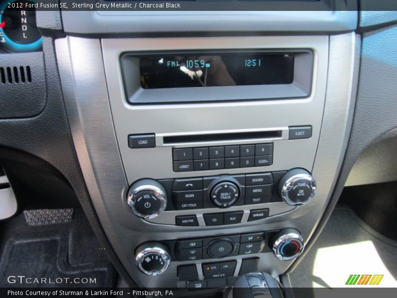 Sterling Grey Metallic / Charcoal Black 2012 Ford Fusion SE