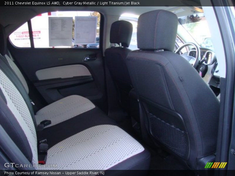 Cyber Gray Metallic / Light Titanium/Jet Black 2011 Chevrolet Equinox LS AWD