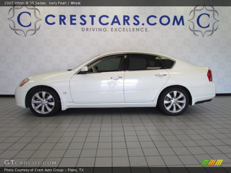 Ivory Pearl / Wheat 2007 Infiniti M 35 Sedan