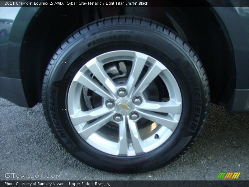 Cyber Gray Metallic / Light Titanium/Jet Black 2011 Chevrolet Equinox LS AWD