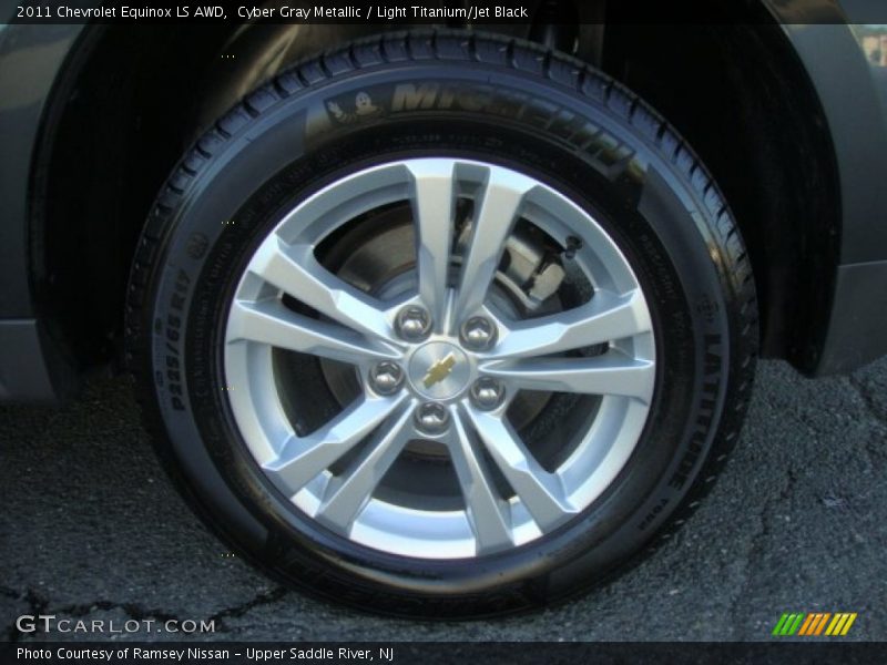 Cyber Gray Metallic / Light Titanium/Jet Black 2011 Chevrolet Equinox LS AWD