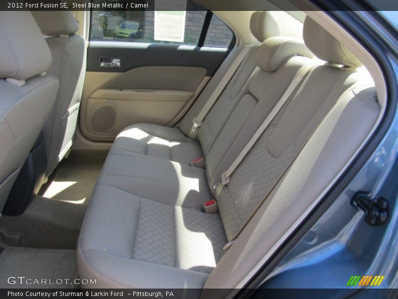 Steel Blue Metallic / Camel 2012 Ford Fusion SE