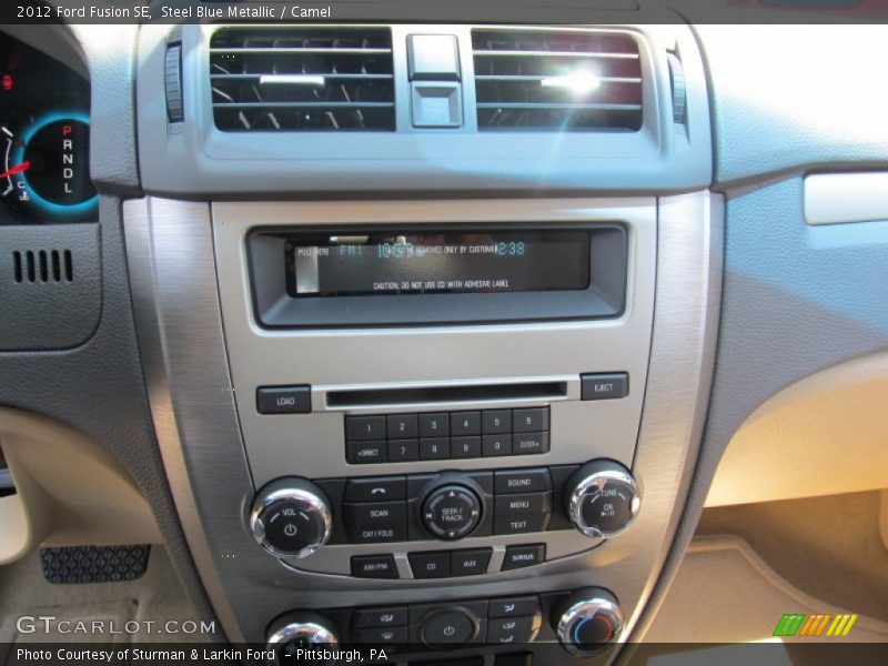Steel Blue Metallic / Camel 2012 Ford Fusion SE