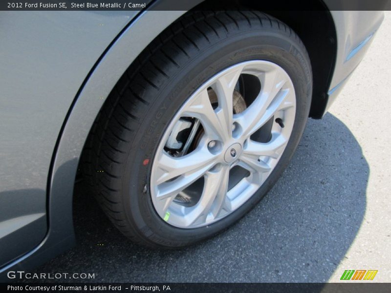 Steel Blue Metallic / Camel 2012 Ford Fusion SE