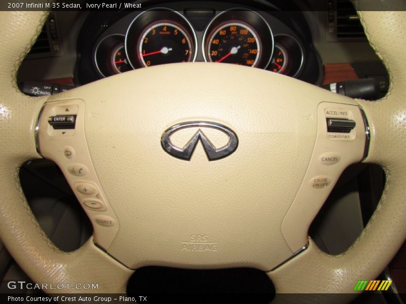 Ivory Pearl / Wheat 2007 Infiniti M 35 Sedan