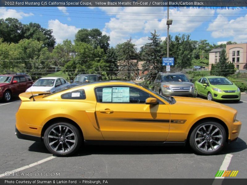  2012 Mustang C/S California Special Coupe Yellow Blaze Metallic Tri-Coat
