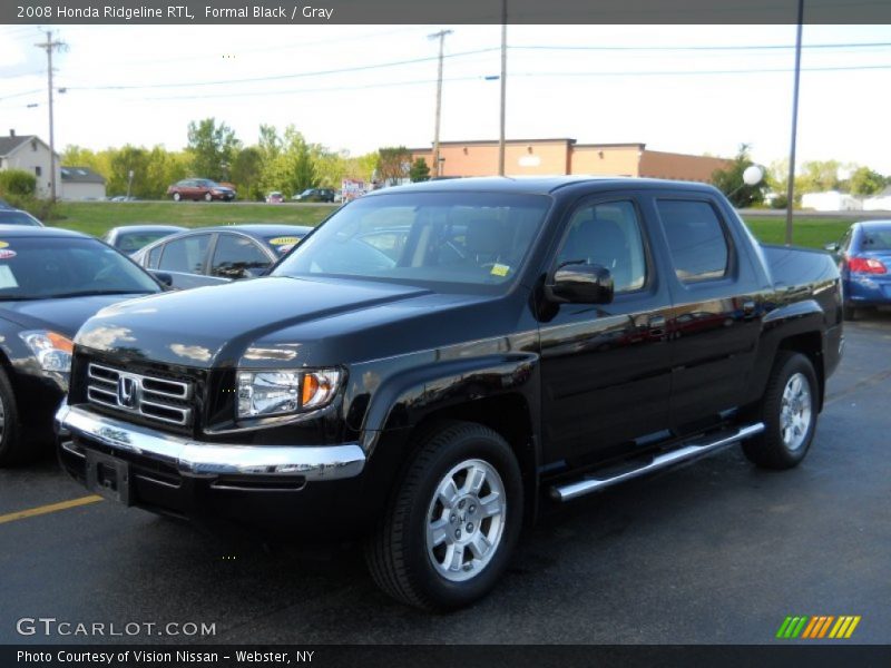 Formal Black / Gray 2008 Honda Ridgeline RTL