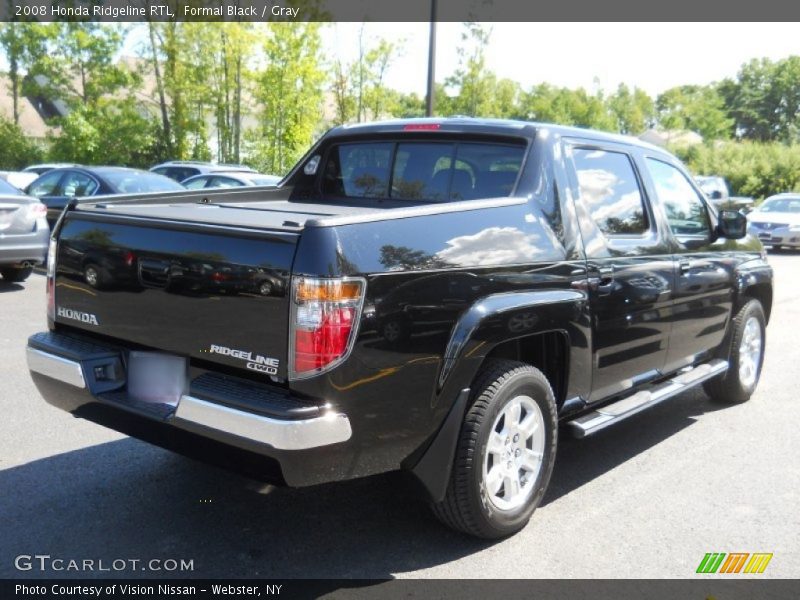 Formal Black / Gray 2008 Honda Ridgeline RTL