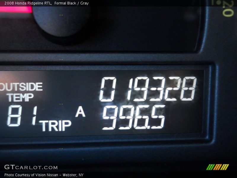 Formal Black / Gray 2008 Honda Ridgeline RTL