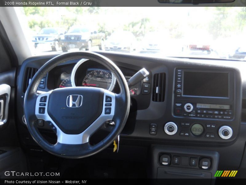 Formal Black / Gray 2008 Honda Ridgeline RTL