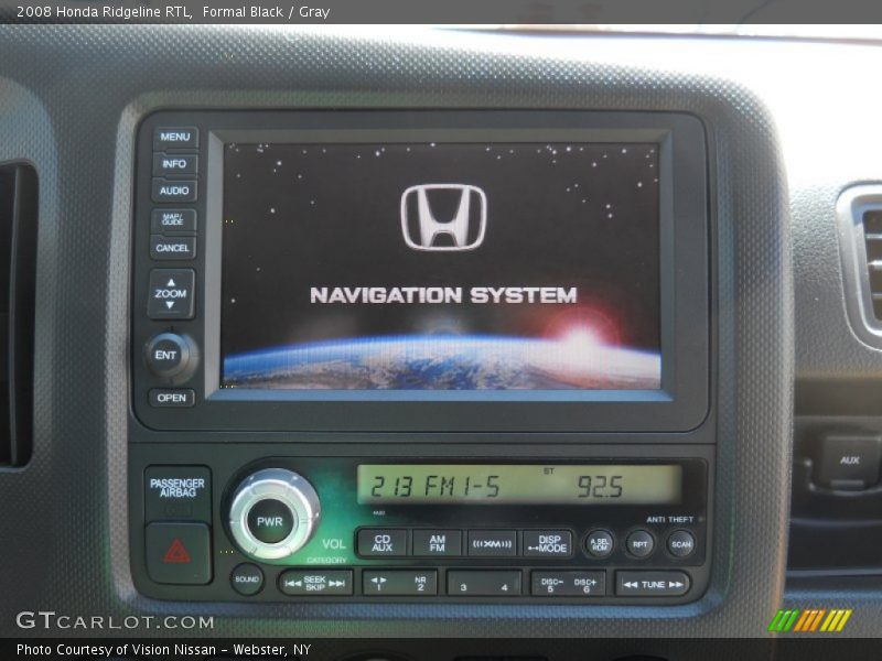 Formal Black / Gray 2008 Honda Ridgeline RTL