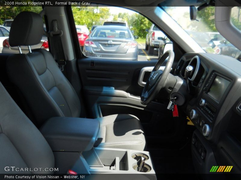 Formal Black / Gray 2008 Honda Ridgeline RTL