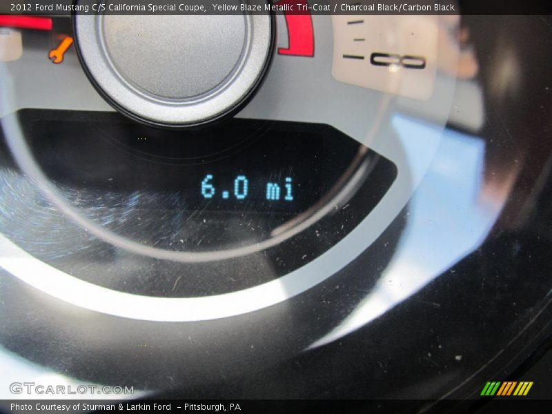 Yellow Blaze Metallic Tri-Coat / Charcoal Black/Carbon Black 2012 Ford Mustang C/S California Special Coupe