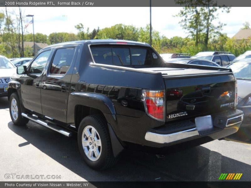Formal Black / Gray 2008 Honda Ridgeline RTL