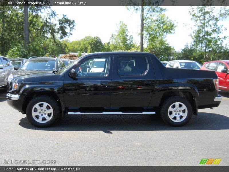 Formal Black / Gray 2008 Honda Ridgeline RTL