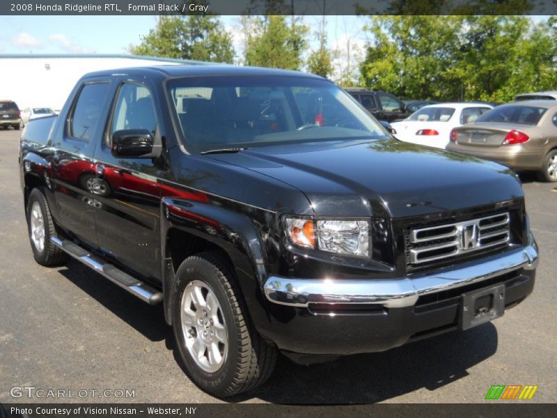 Formal Black / Gray 2008 Honda Ridgeline RTL