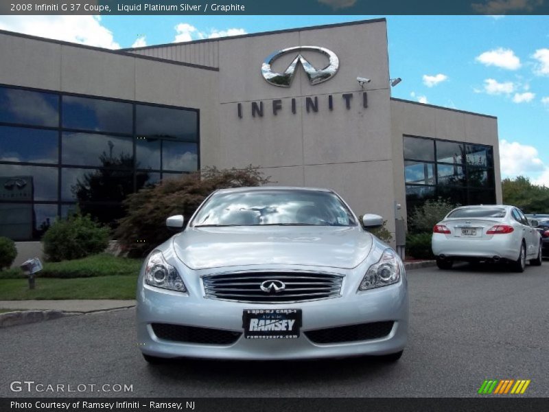 Liquid Platinum Silver / Graphite 2008 Infiniti G 37 Coupe