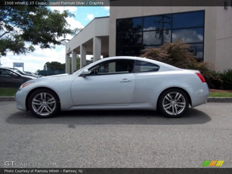 Liquid Platinum Silver / Graphite 2008 Infiniti G 37 Coupe