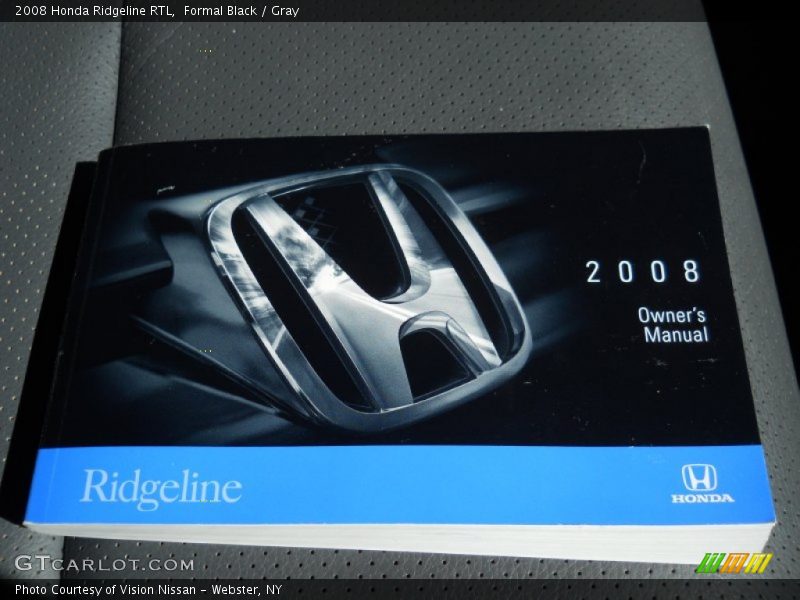 Formal Black / Gray 2008 Honda Ridgeline RTL