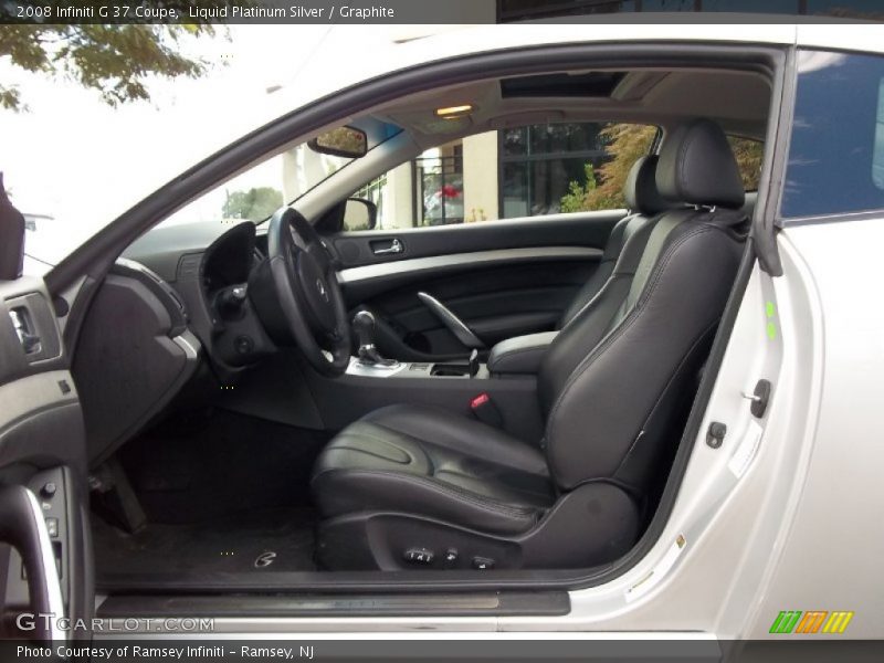 Liquid Platinum Silver / Graphite 2008 Infiniti G 37 Coupe