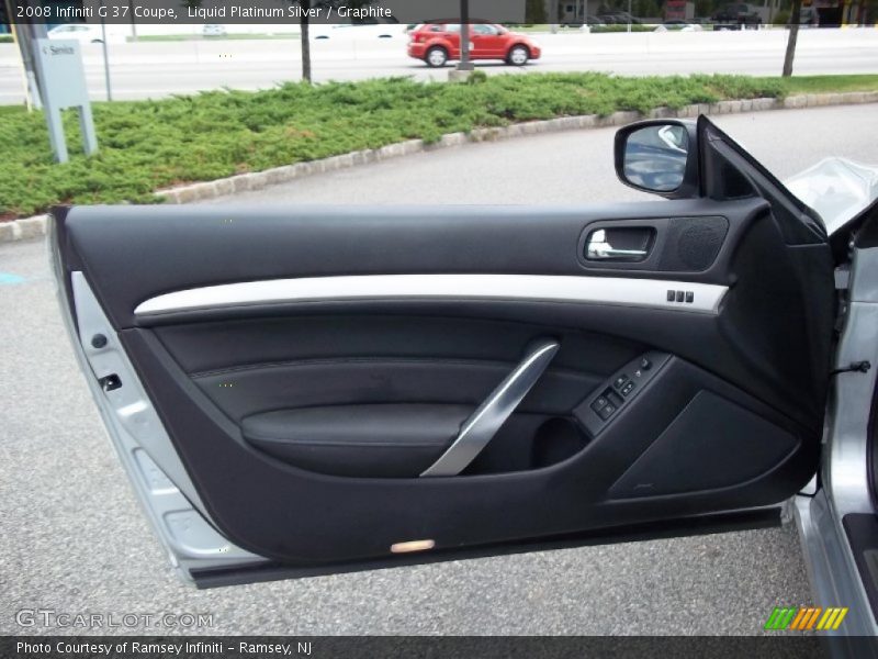Liquid Platinum Silver / Graphite 2008 Infiniti G 37 Coupe