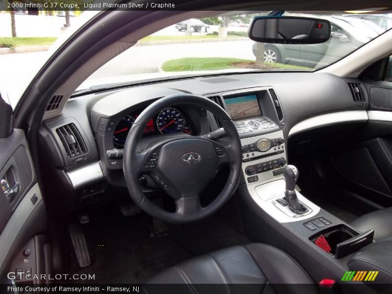 Liquid Platinum Silver / Graphite 2008 Infiniti G 37 Coupe
