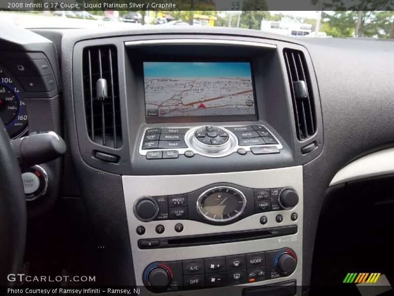 Liquid Platinum Silver / Graphite 2008 Infiniti G 37 Coupe