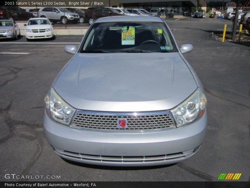 Bright Silver / Black 2003 Saturn L Series L300 Sedan