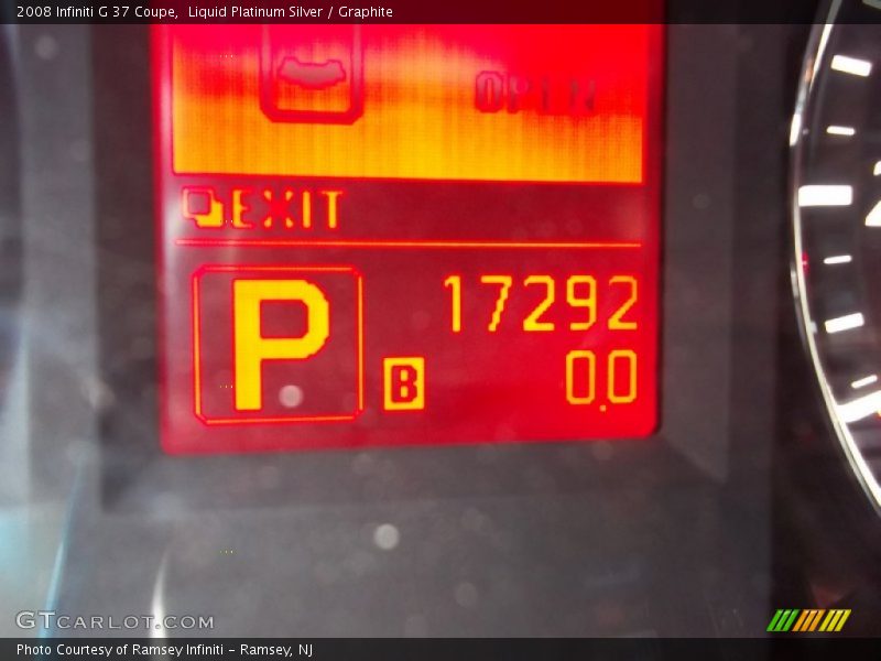 Liquid Platinum Silver / Graphite 2008 Infiniti G 37 Coupe