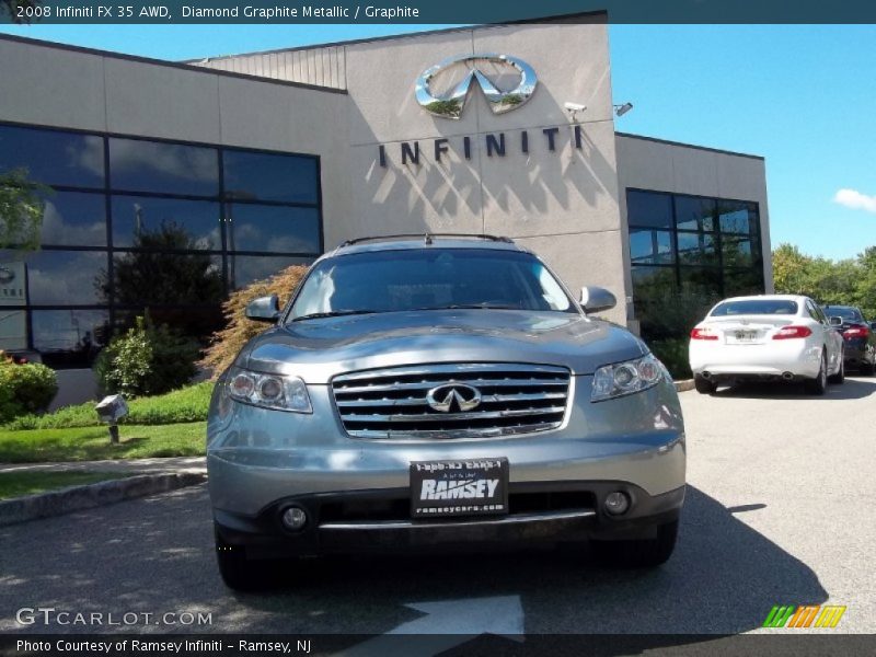 Diamond Graphite Metallic / Graphite 2008 Infiniti FX 35 AWD