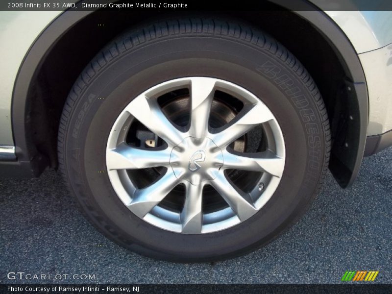 Diamond Graphite Metallic / Graphite 2008 Infiniti FX 35 AWD
