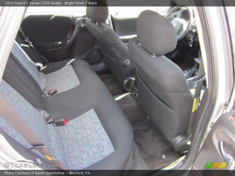 Bright Silver / Black 2003 Saturn L Series L300 Sedan