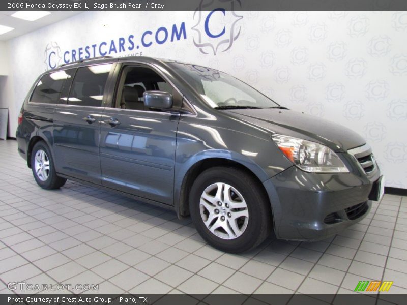 Sage Brush Pearl / Gray 2006 Honda Odyssey EX-L