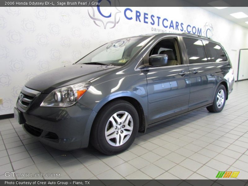 Sage Brush Pearl / Gray 2006 Honda Odyssey EX-L