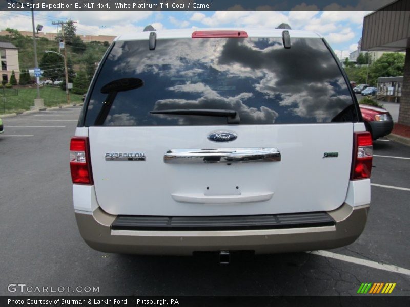White Platinum Tri-Coat / Camel 2011 Ford Expedition EL XLT 4x4