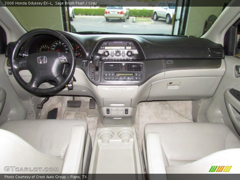 Sage Brush Pearl / Gray 2006 Honda Odyssey EX-L