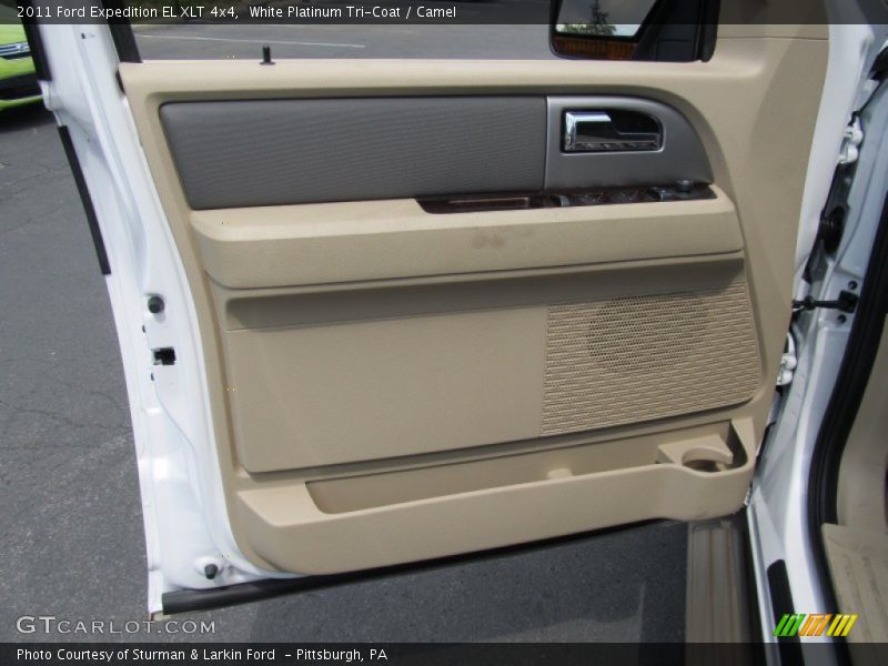 White Platinum Tri-Coat / Camel 2011 Ford Expedition EL XLT 4x4