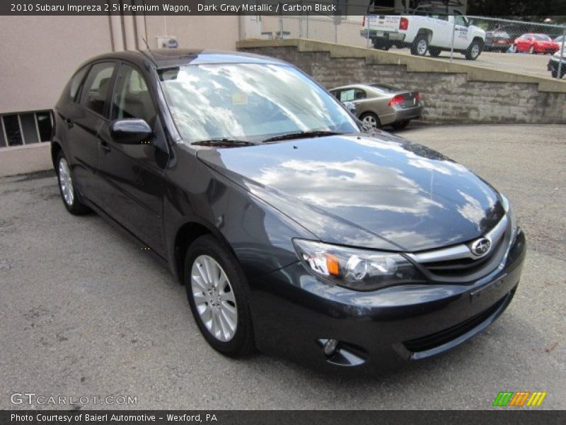 Dark Gray Metallic / Carbon Black 2010 Subaru Impreza 2.5i Premium Wagon