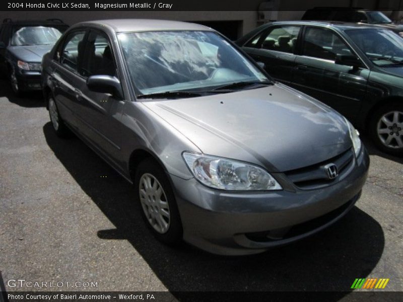 Magnesium Metallic / Gray 2004 Honda Civic LX Sedan