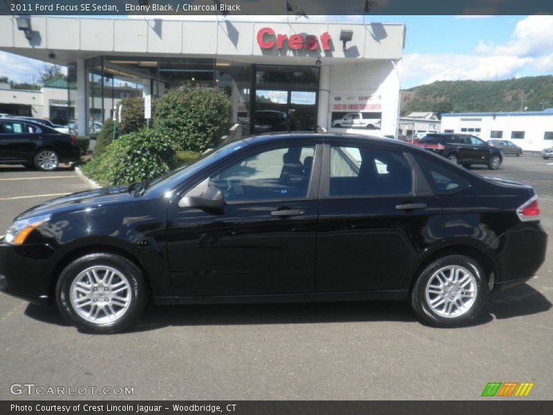 Ebony Black / Charcoal Black 2011 Ford Focus SE Sedan